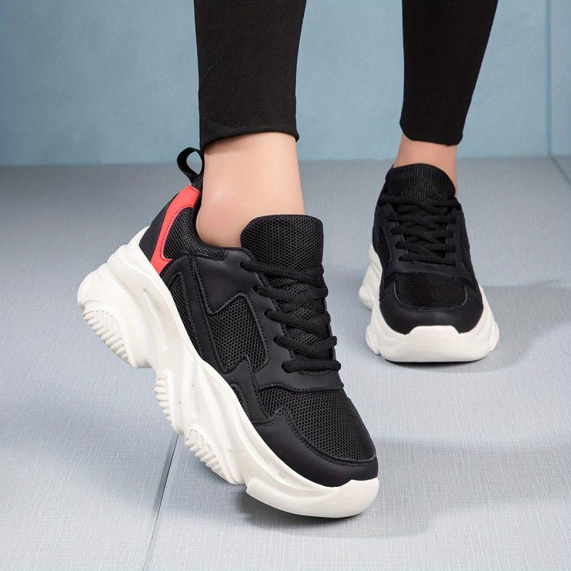 Casual Comfortable Thick Bottom Shoes Breathable Running Shoes