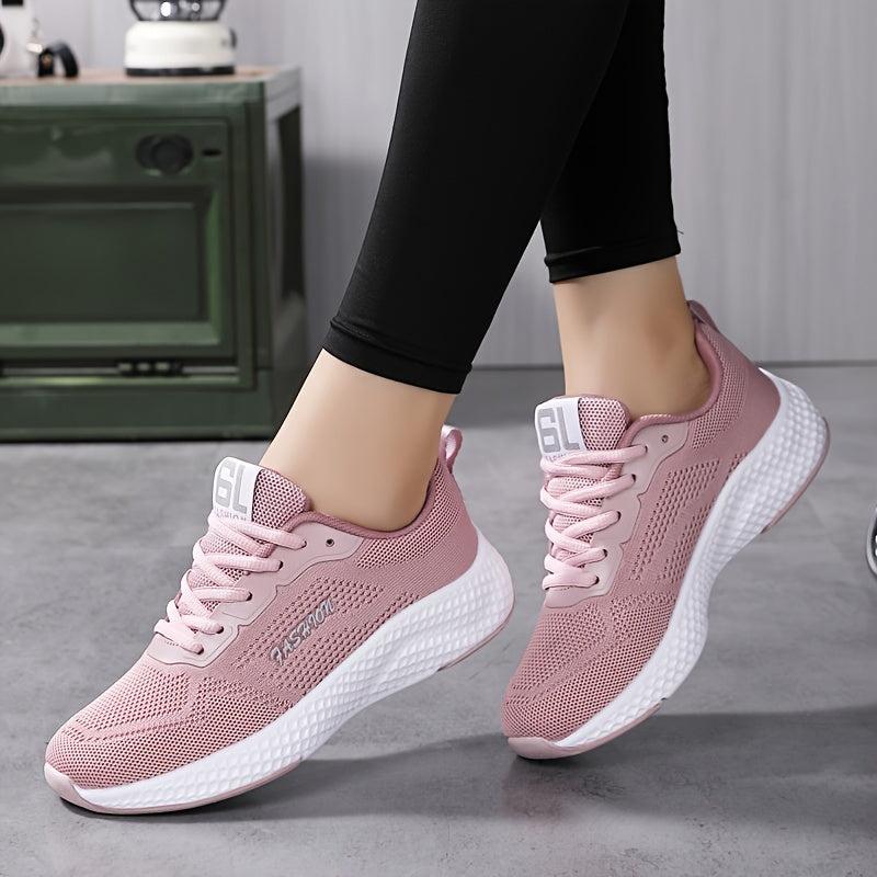 Women's Letter Graphic Running Shoes Outdoor Mesh Sneakers