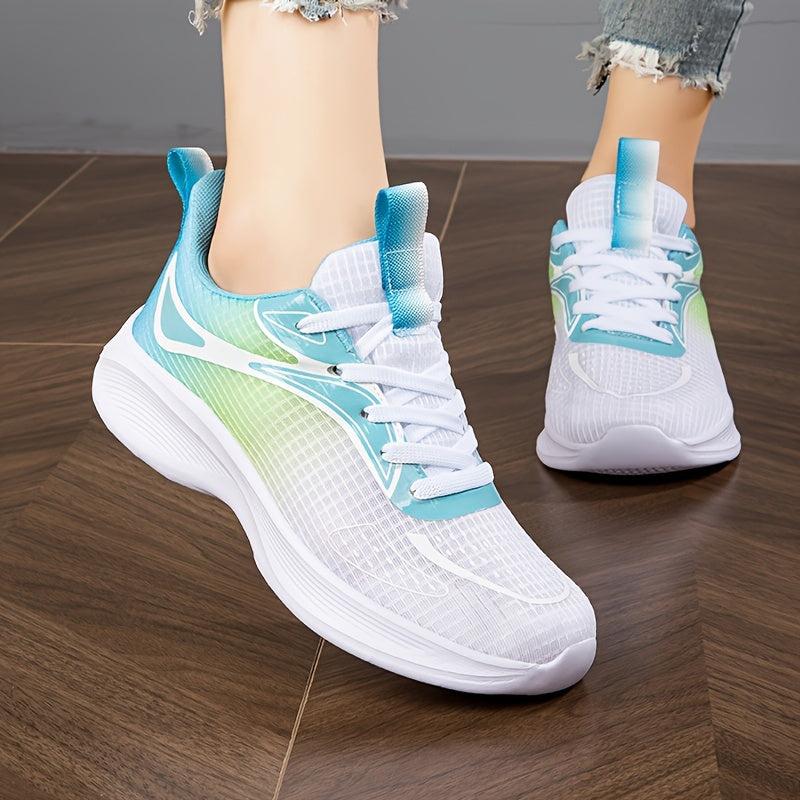 Women's Ombre Lace-Up Running Shoes