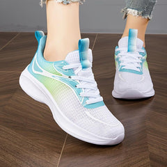 Women's Ombre Lace-Up Running Shoes