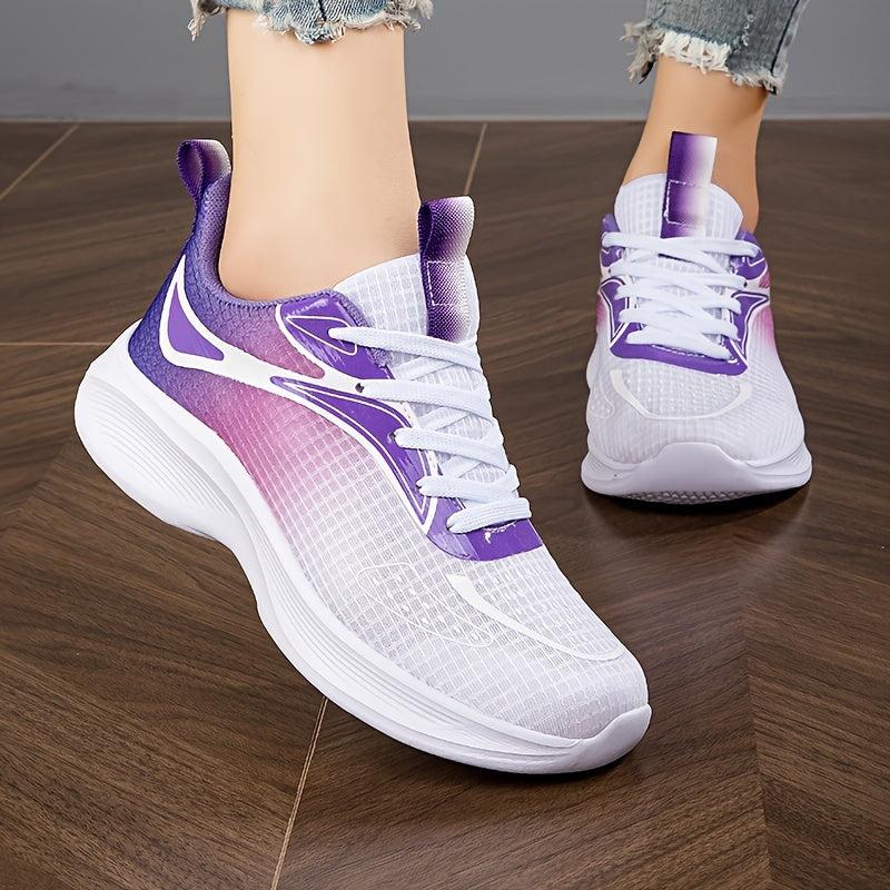 Women's Ombre Lace-Up Running Shoes