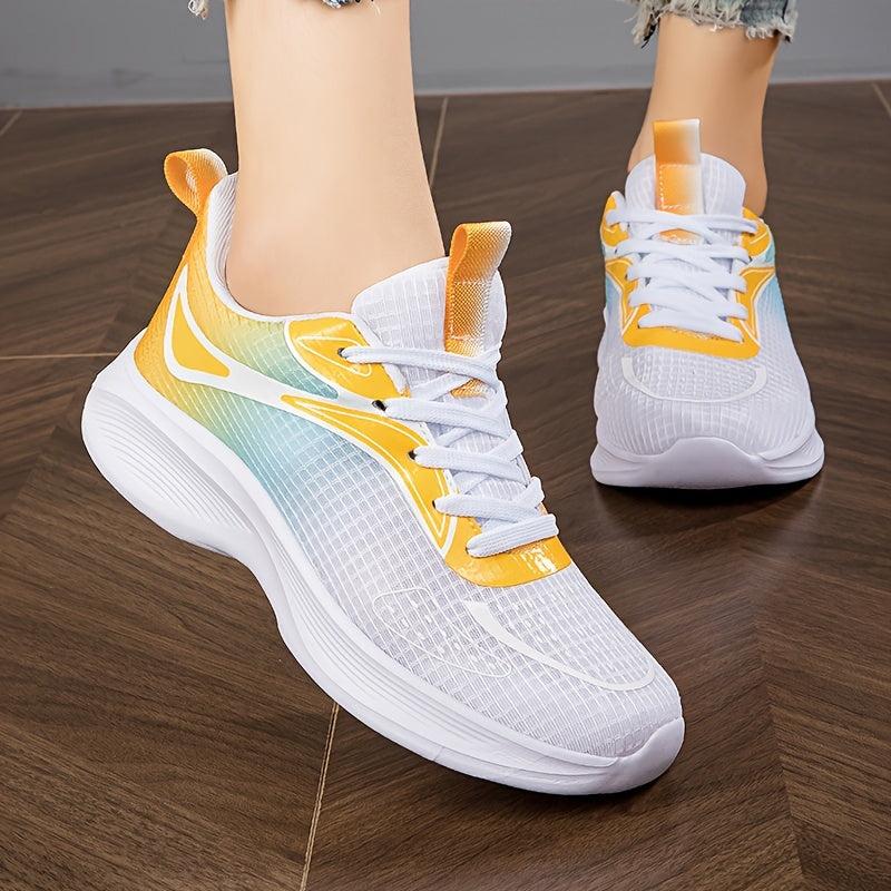Women's Ombre Lace-Up Running Shoes