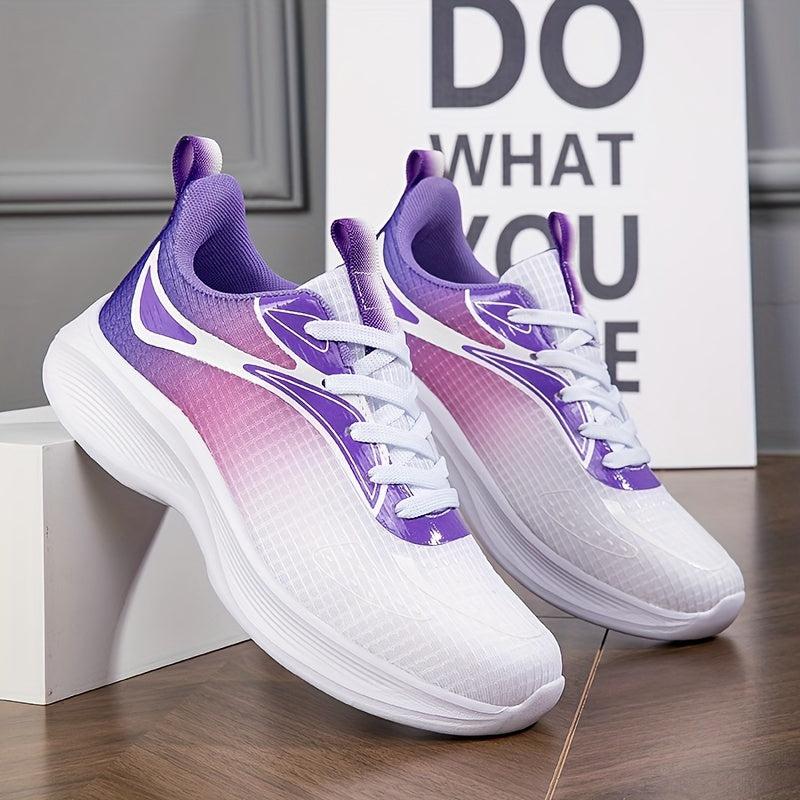 Women's Ombre Lace-Up Running Shoes