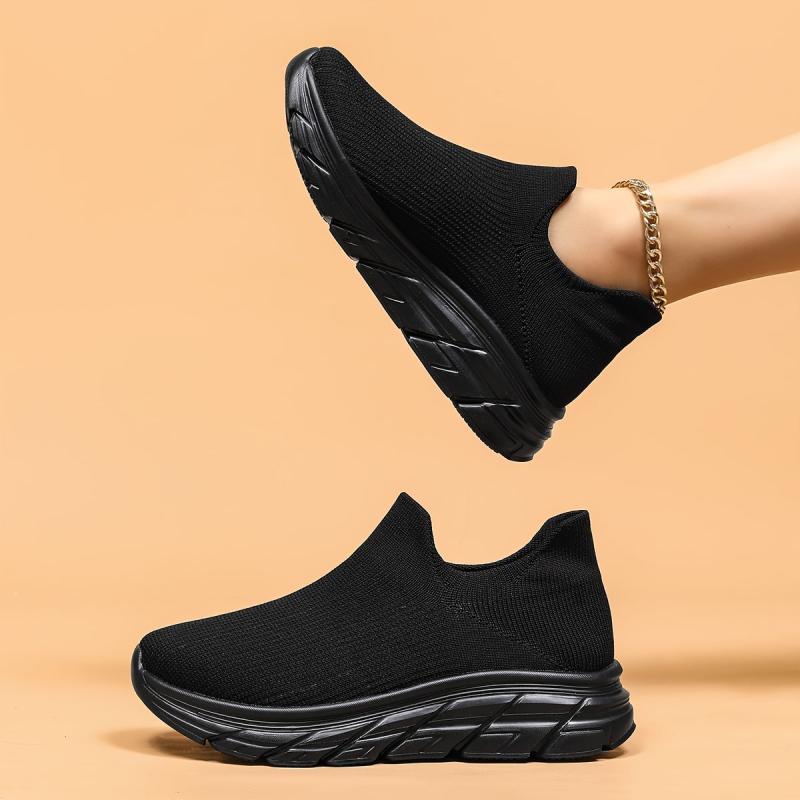 Mesh Breathable Slip On Casual Running Shoes