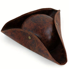 Faux Leather Pirate Hat Halloween Party Costume Hat Cap