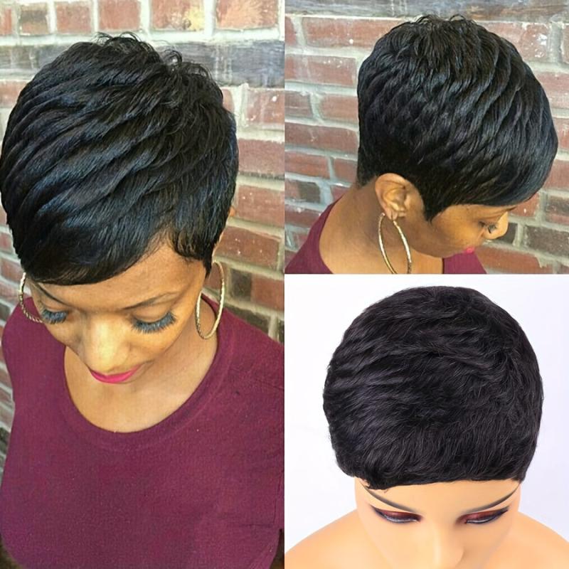 Short Hair Pixie Wigs Layered Short Hair Wigs For Women