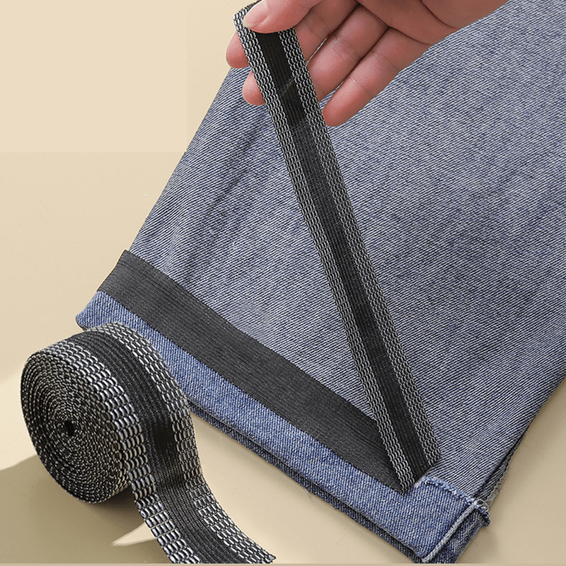 Self Adhesive Fringe Trim for Jeans Iron on Hemming Tape Trouser Mouth Paste