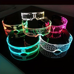 LED Glasses Luminous Party Decoration Christmas Neon Glasses