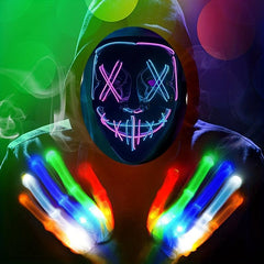 LED Light Mask Halloween Costume Masquerade Party Props