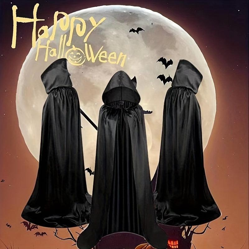 Colored Satin Cloth Halloween Cosplay Cloak for Party Dressing