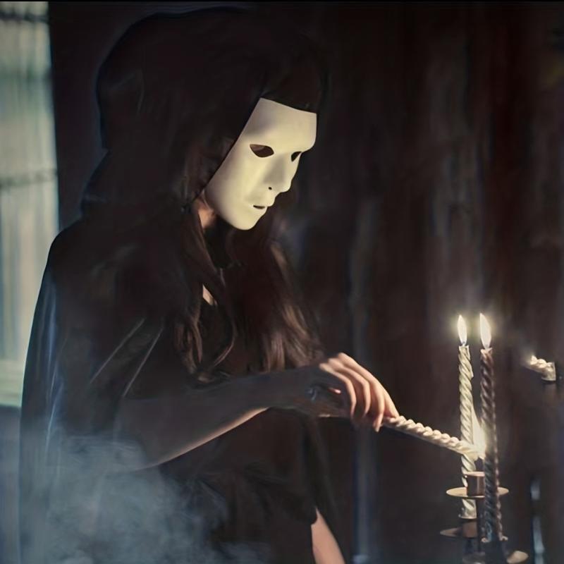 2Pcs Long Witch Hooded Cloak for Halloween Costumes Masquerade Parties