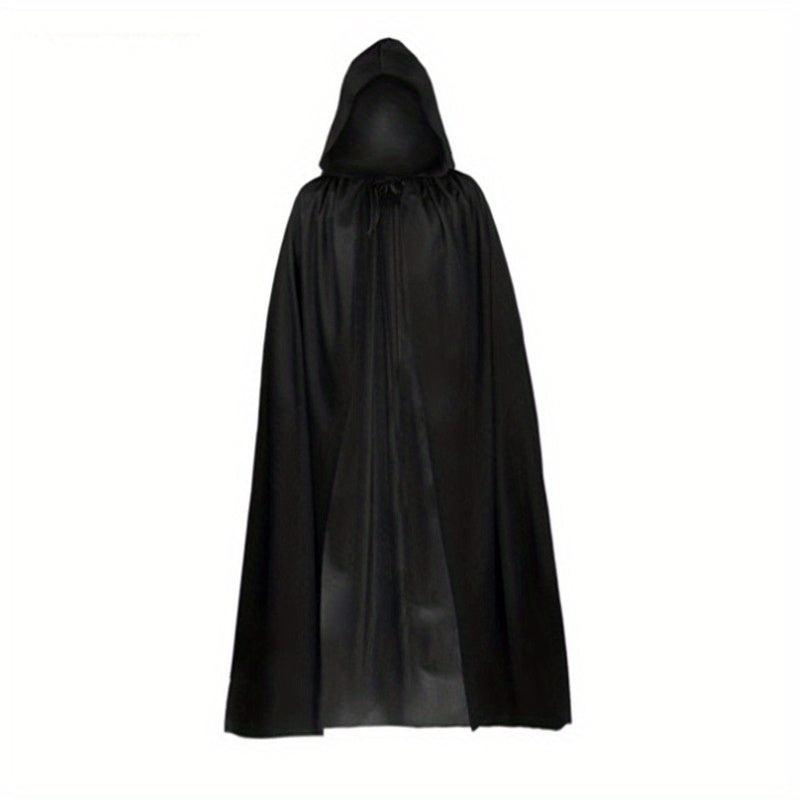 2Pcs Long Witch Hooded Cloak for Halloween Costumes Masquerade Parties