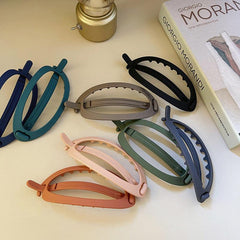 Resin Oval Barrette Hair Clip Women's Hair Accessory