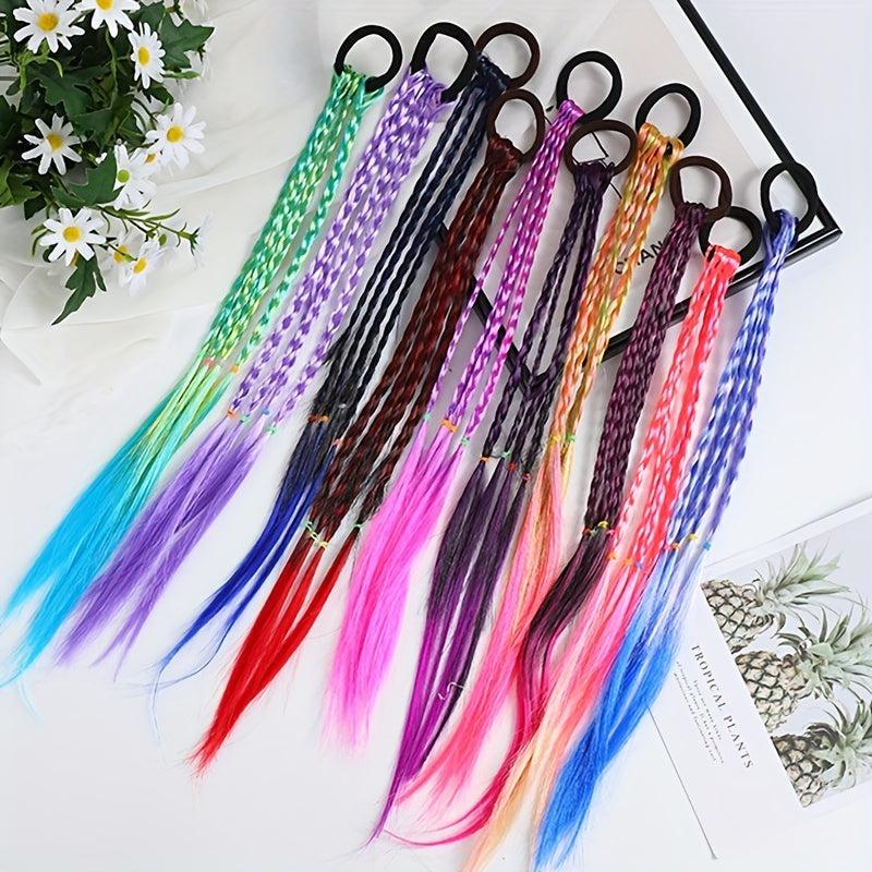 Gradient Braid Headwear High Temperature Silk DIY Braided Hair Ring