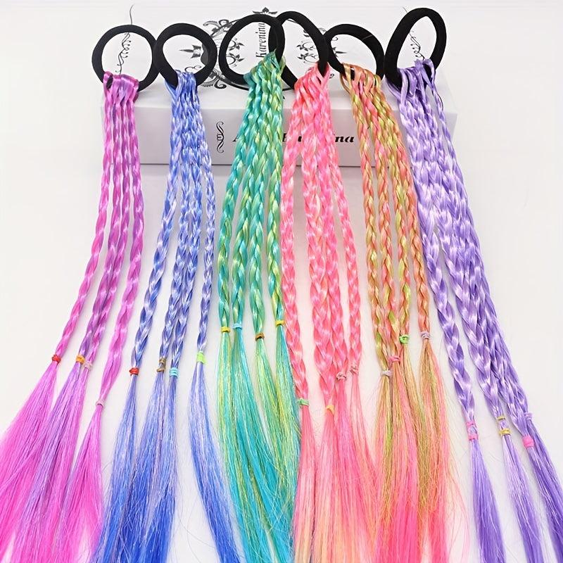 Gradient Braid Headwear High Temperature Silk DIY Braided Hair Ring