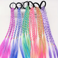 Gradient Braid Headwear High Temperature Silk DIY Braided Hair Ring