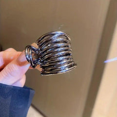 Metal Hair Claw Shark Hairpin High Ponytail Hairclip