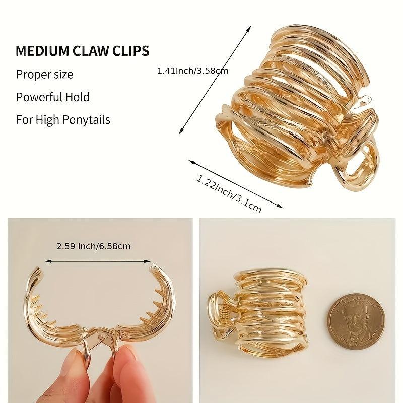 Metal Hair Claw Shark Hairpin High Ponytail Hairclip