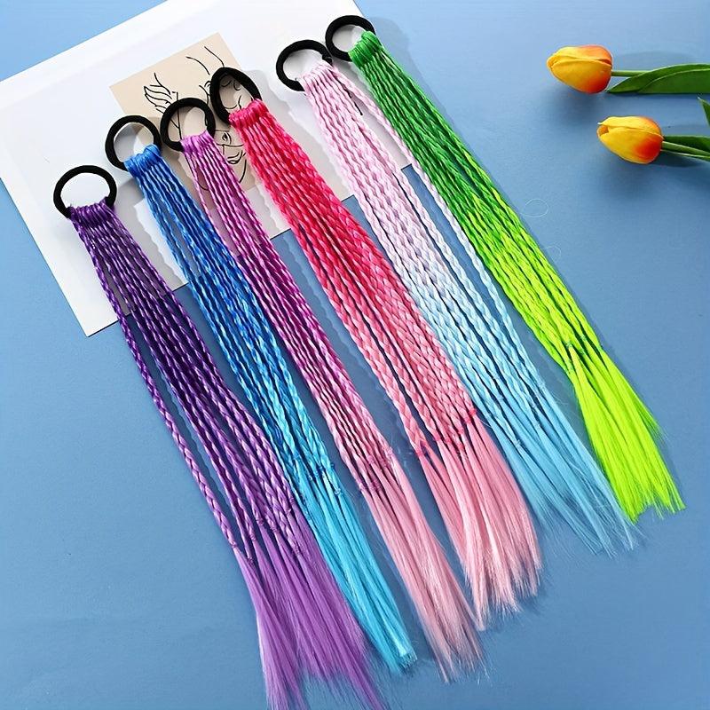 Colorful Synthetic Braids Hair Extensions for Girls