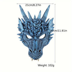 Dragon Latex Mask Cosplay Halloween Costume Party Props