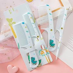 2pcs Girls Portable Hair Comb Set Anti Static Plastic