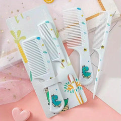 2pcs Girls Portable Hair Comb Set Anti Static Plastic
