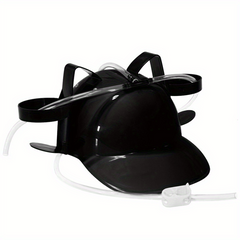Lazy Drink Hat Bar Wedding Party Beer Hat Unique Straw Helmet Cosplay Props