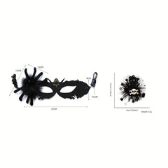 Halloween Spider Grim Reaper Mask Adult Party Decoration