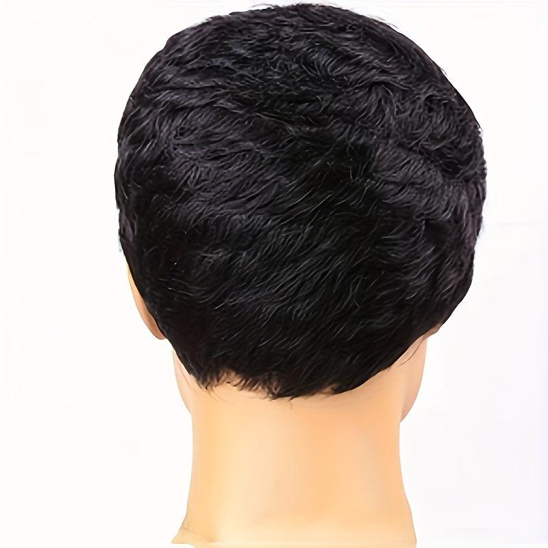 Short Curly Elf Wig Layered Synthetic Wig For Men Women