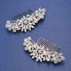 Vintage Crystal Alloy Insert Comb Banquet Wedding Dress Accessories