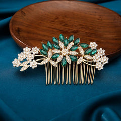Vintage Crystal Alloy Insert Comb Banquet Wedding Dress Accessories