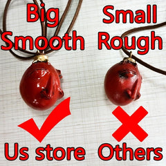 Red Novelty Resin Necklace