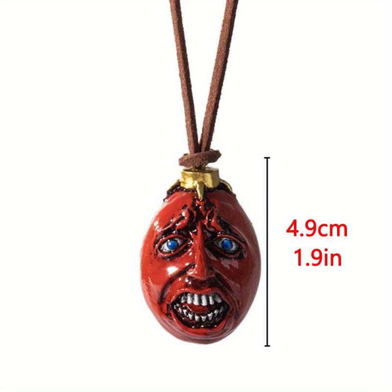 Red Novelty Resin Necklace