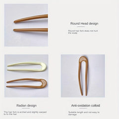 5pcs Vintage U Shape Hair Clips for Women Hair Accessories