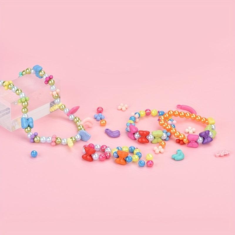150pcs Charm Bracelet Making Kit Beads Chains DIY Craft For Girls