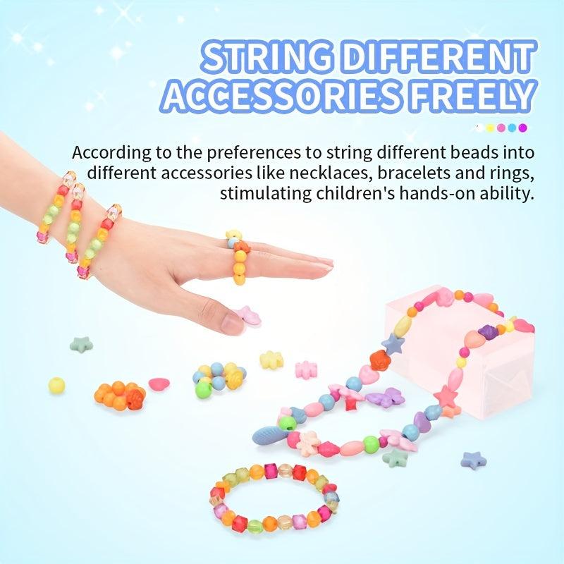 150pcs Charm Bracelet Making Kit Beads Chains DIY Craft For Girls