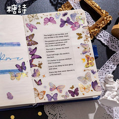 3D Gilded Butterfly Stickers Light Shining DIY Materials