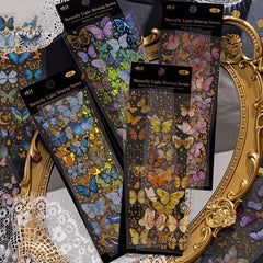 3D Gilded Butterfly Stickers Light Shining DIY Materials