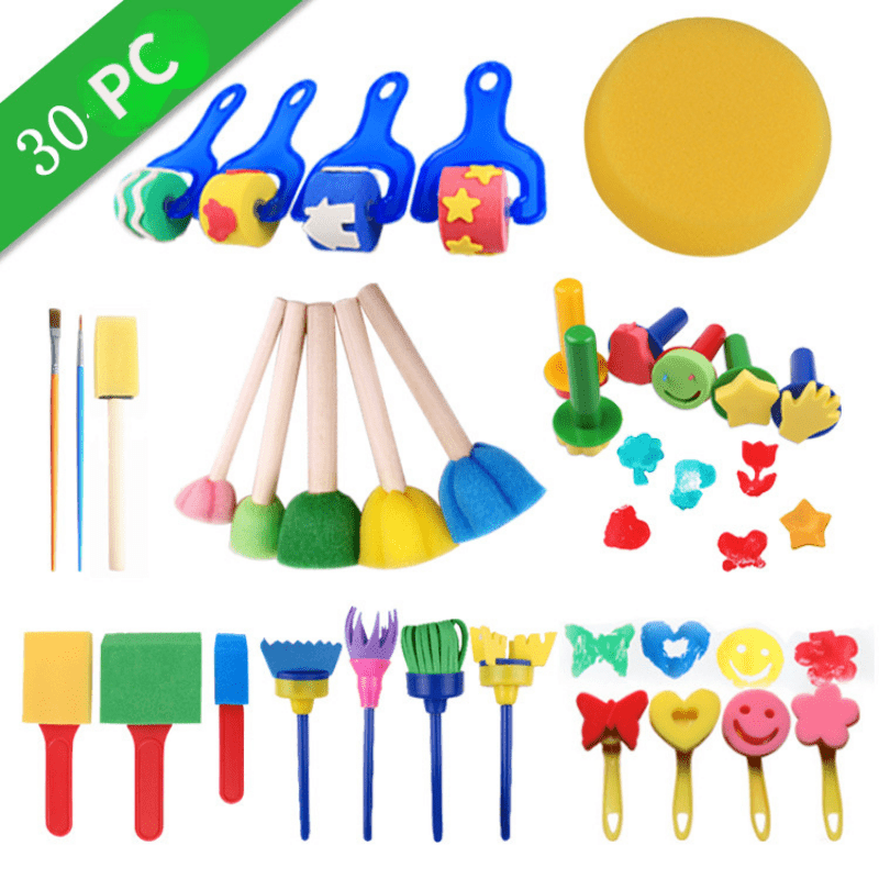 DIY Early Education Art Graffiti Roller Printing Brush Sponges