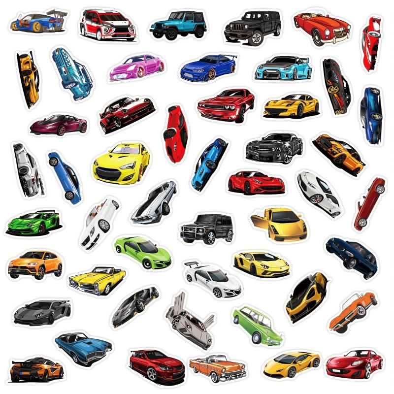 50pcs Racing Car Stickers for Off Road Vehicle Sports Car Decorations
