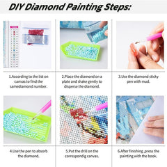 5D Diamond Butterfly & Horse DIY Kit - Adults & Kids - Round Diamonds