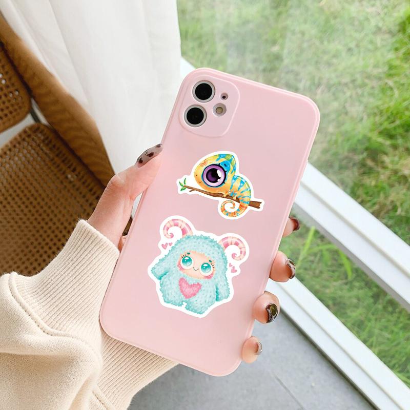 50 Adorable Cartoon Animals Stickers for Education & Fun
