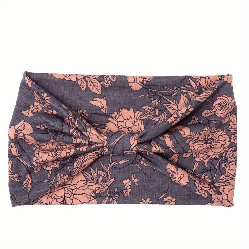 Bohemian Print Yoga Headband Absorbent Stretch Cotton Sports Hair