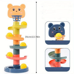 Kids Ramp Toy Basketball Track Fun Tower Puzzle Game