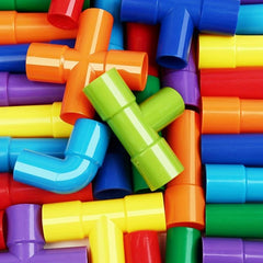 Montessori Water Pipe Building Blocks Toy Construction Educational Gift