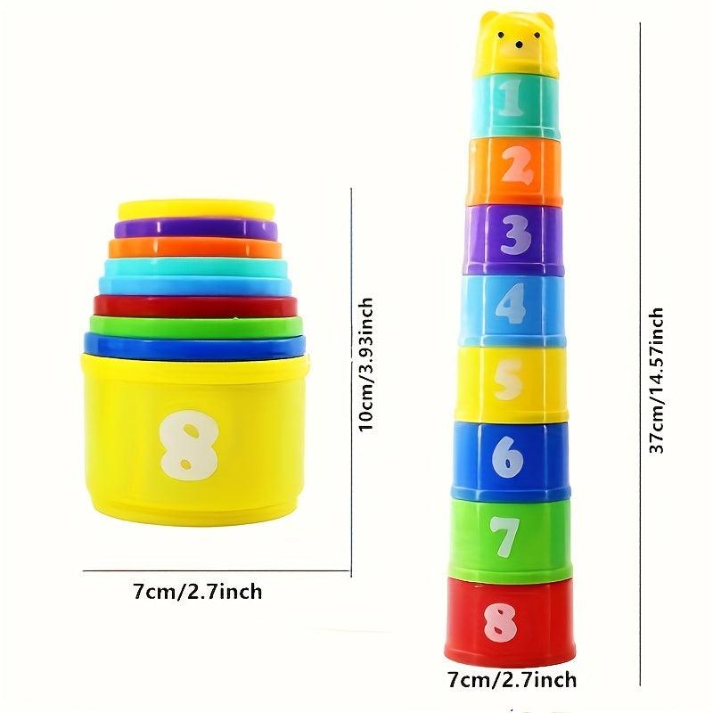 Kids Sorting Stacking Toys Baby Building Toy Stacking Cups