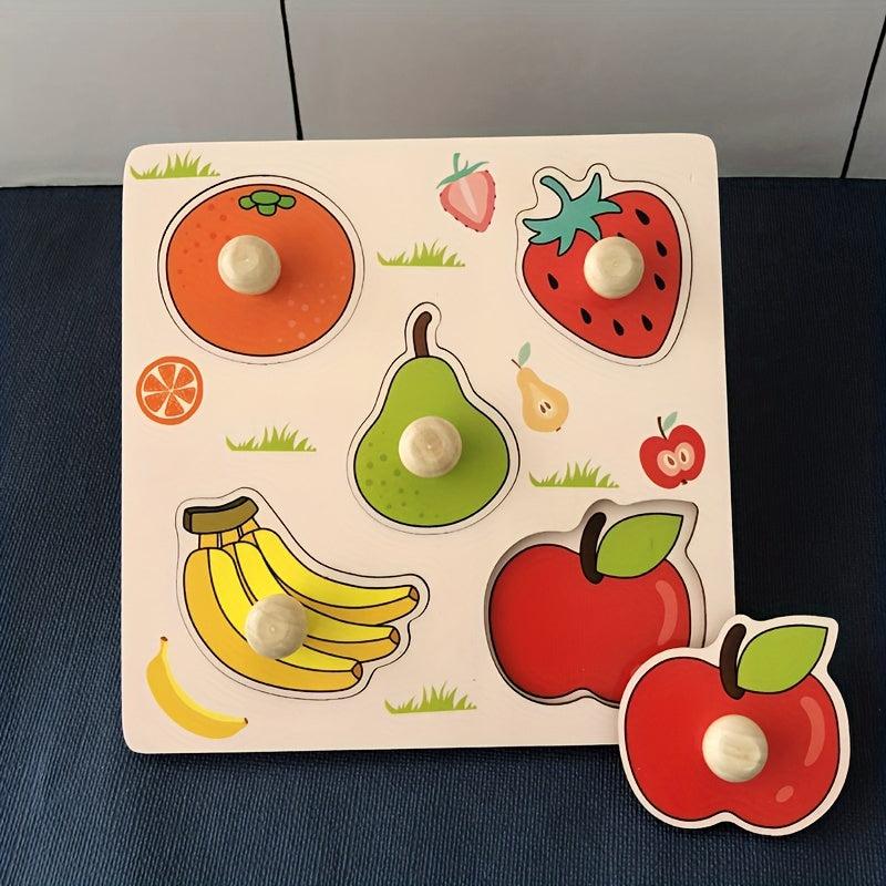 Kids Hand Scratching Board 3D Puzzle Wooden Toy Montessori Early Education