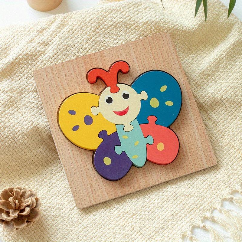 Cartoon Animal 3D Wooden Educational Toys