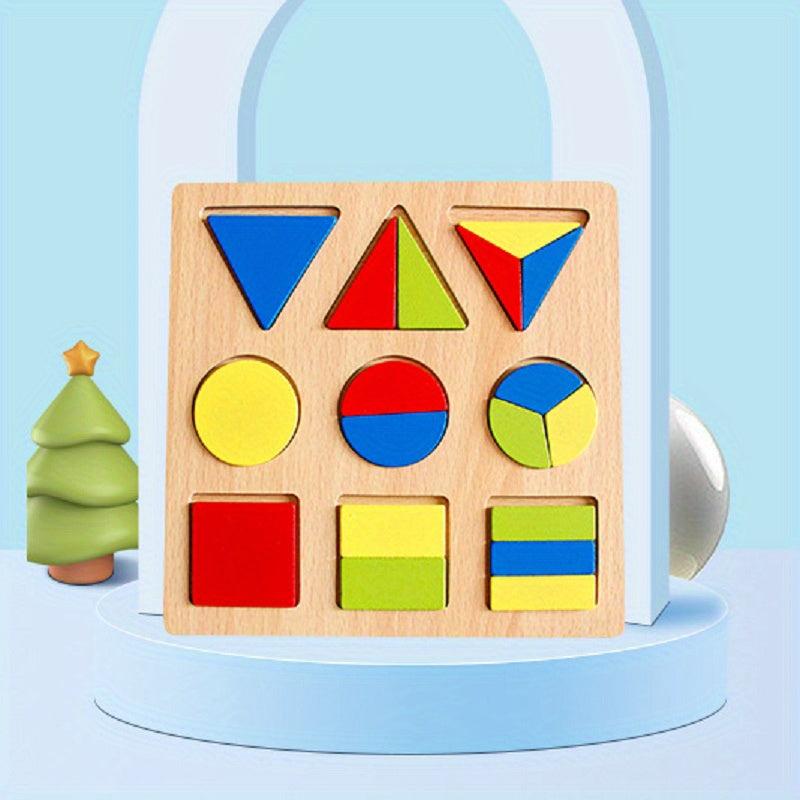 Wooden Number & Letter Puzzle Board for Kids