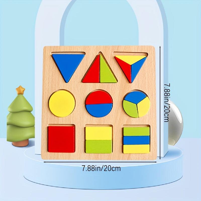 Wooden Number & Letter Puzzle Board for Kids